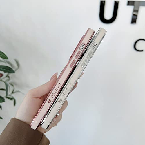 Luxury Electroplated Bowknot Phone Case For Iphone 11 12 13 Pro Max Soft Shockproof Bumper Back Cases Cover,Red,For Iphone 13Pro #TOP1