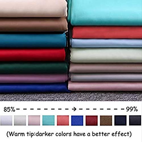 Image of Comfy Home Fabric Solid Grommet Curtain, 9 Feet, Light Brown, Pack of 2