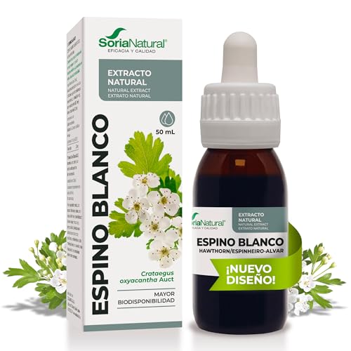 Soria Natural Extracto de Espino Blanco - Cuida tu Sistema Cardiovascular, Apoya la Circulación Sanguínea - Extracto Natural Hierbas - Botella con 50ml