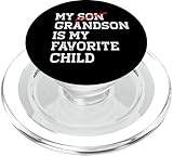 Photo Gallery my grandson is my favorite child funny sostituito figlio nonno popsockets popgrip per magsafe Photo Gallery my grandson is my favorite child funny sostituito figlio nonno popsockets popgrip per magsafe