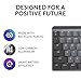 Logitech MX Mechanical Wireless Illuminated Performance Keyboard, Clicky Switches, Backlit Keys, Bluetooth, USB-C, macOS, Windows, Linux, iOS, Android, Metal
