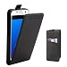 Produktbild Supad Galaxy S7 Edge Hülle, Leder Tasche für Samsung Galaxy S7 Edge Handyhülle Flip Case Schutzhülle (Schwarz)