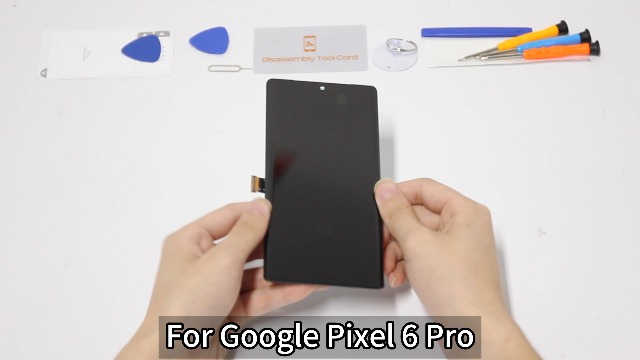 Écran Tactile OLED Google Pixel 6 Pro - Remplacement Avec Cadre Noir, Modèles GLUOG G8VOU