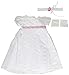White Regency Dress, Gloves and Hair Ribbon ~ Fits American Girl 18 inch Dolls