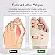 beseloa 2 PCS Hallux Valgus Korrektur für den Großen Zeh, Hammerzeh Korrektur und Schutz,Hallux Valgus mit Silikonpads für Herren und Damen Schutz der großen Zehe,Universalgröße