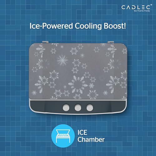 Image of Cadlec StormAir 100L Desert Air Cooler, High Speed Fan with Powerful Air Throw, Inverter Compatible, Anti-Bacteria Honeycomb Pad, 3 Year Warranty | White