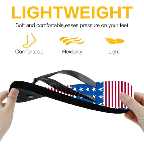 Flip Flops for Women Men Beach Waterproof Rubber Comfortable Cushion Walking Non-Slip Flat Thong Sandals Yoga Mat Lightweight Pool Bathroom Shower Shoes Casual Summer Two-Tone Slippers3