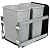 Knape & Vogt USC15-2-35PT In-Cabinet Soft Close Pull Out Trash Can, 19.19 by 14.81 by 22.44-Inch,Platinum