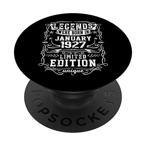 Cumpleaños Enero 1927 Edición Limitada Regalo January 1927 PopSockets PopGrip Intercambiable
