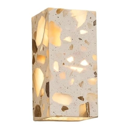 Applique da Parete Moderna In Terrazzo Traslucido In Pietra, Illuminazione Su E Giù, Lampada da Parete A Led per Camera da Letto, Soggiorno, Corridoio, Hotel, Decorativa, Dimmerabile A Tre Colori (1