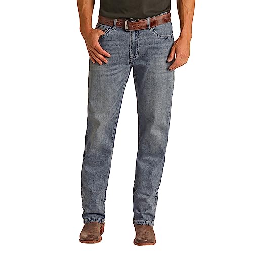 Rock & Roll Denim Hooey Reflex Double Barrel Stackable Bootcut Jase Jean3