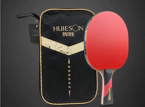 Huieson 6 Star Table Tennis Racket Wenge Wood & Carbon Fiber Blade ...
