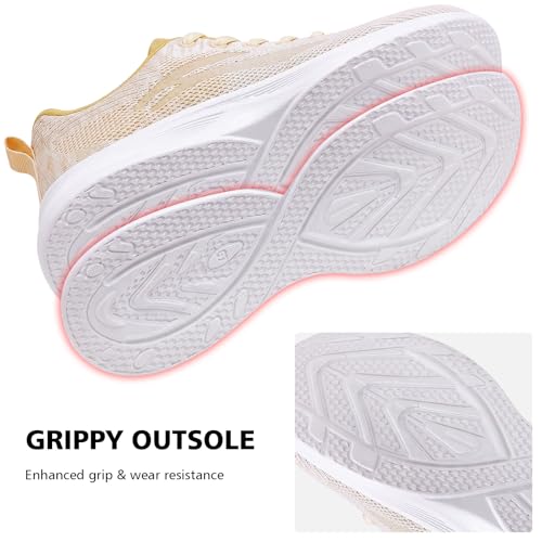 Image of Padgene Womens Sneakers Lightweight Tennis Walking Shoes Sports Running Shoes for Woman Mesh Breathable Gym Fashion Sneakers Athletic Comfortable Casual