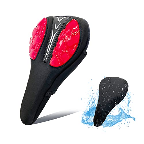 Funda de gel para sillín de bicicleta, color rojo Cover