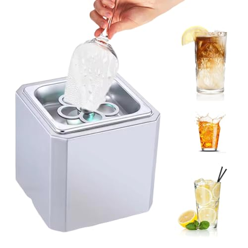 Escarchador De Copa De Co² Para Vino, Cuerpo De Acero Inoxidable, Duradero Y Resistente Al Desgaste, Enfriador InstantáNeo De Bebidas Con Luz Led, Para Bar, Restaurante, Cocina