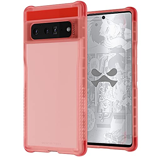 Ghostek Covert Pixel 6 Case Pink Clear With Slim Thin Design And Non-Slip Grip Bumper Supports Wireless Charging Shock Protective Phone Cover Designed For 2021 Google Pixel6 5G (6.4) (Sorta Pink) #TOP1