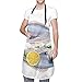 ZEBE Bellissimo pesce con grembiule al limone Grembiule da cucina Grembiule da cucina regolabile impermeabile Grembiule da forno per donne e uomini