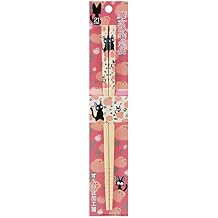 Kikis Delivery Service Bamboo Chopstick -Anti-Slip Grip for Ease of Use - Authentic Japanese Design - Lightweight, Durable and Convenient - Footprints