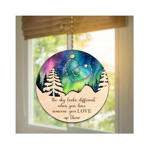 Hyturle Memorial Christmas Ornaments for Loss of Loved One - Memorial Suncatcher Ornament - Memorial Ornament for Christmas Tree - Christmas Memorial Keepsake, Sympathy Gifts for Loss of Mom Father