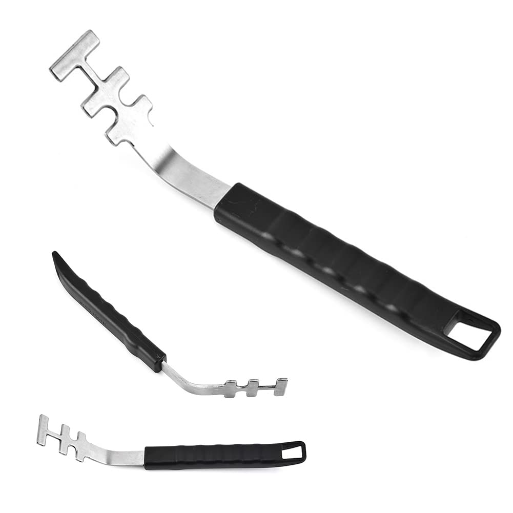 Elevador de parrilla de acero inoxidable, mango largo Culinary modular para parrilla, cómodo levantamiento de parrillas calientes y sucias, 25,7 cm, para todas las barbacoas con uso modular Culinary