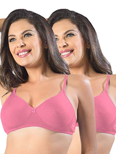 Image of SONARI Womens Non Padded Cotton Bra | Wire Free, Medium Coverage, Seamless Cups, Comfortable Polyester Cotton Blend Fabric | Adjustable Straps, Ideal for Everyday Wear - Smile
