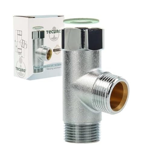 tecuro Verteilerstück 3/4 Zoll - für Geräte, ms-verchromt