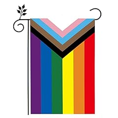 12x18 Inch Progress Pride Rainbow Flag