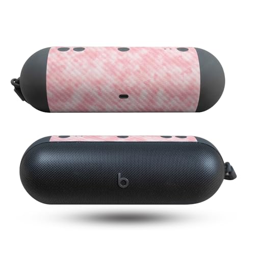 Image of Carbon Fiber Speaker Skin Compatible with Beats Pill (2024) - Cotton Cloud - Premium 3M Vinyl Protective Wrap Decal Cover - Easy to Apply | Crafted in The USA by MightySkins