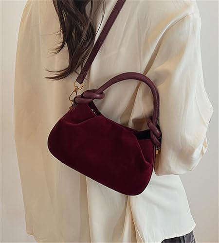 Womens Small Bucket Handbag Purse Trendy Cute Faux Suede Shoulder Crossbody Bag Dating Top Handle Satchels 20252