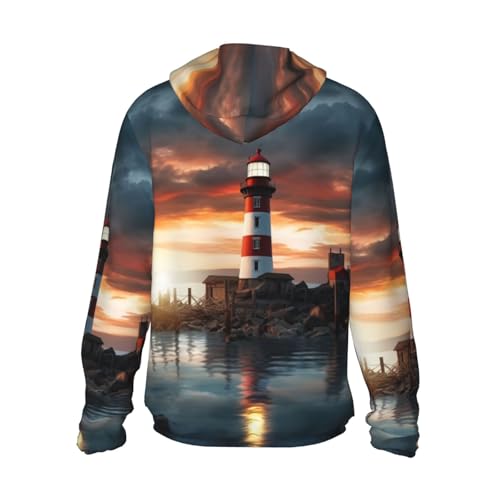 Seaside Lighthouse Sun Protection Hoodie Jacket UPF 50+ Full Zip Long Sleeve Sun Shirts with Pockets Rash Guard2
