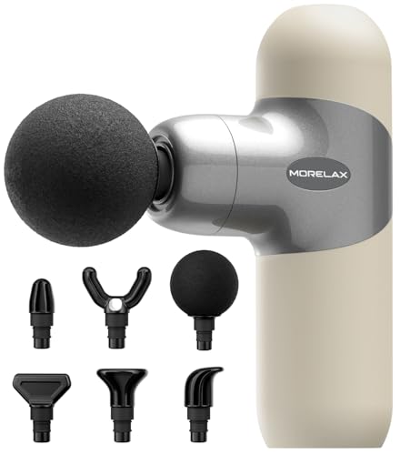 Morelax Mini Massage Gun Deep Tissue, Portable...