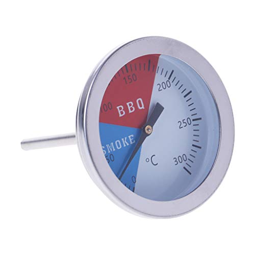 siwetg 300 Degree Thermometer BBQ Smoke Grill Oven Temperature Display Outdoor Camp Tool