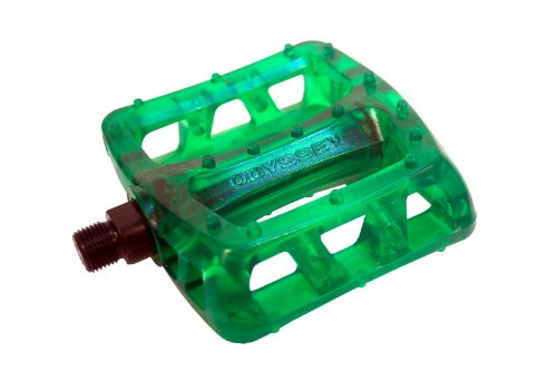 Odyssey Twisted PC Platform Pedals 9/16" Clear Lime Green