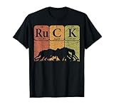 Ruck Rugby Periodic Table Elements Rugby Player Nerd Retro T-Shirt