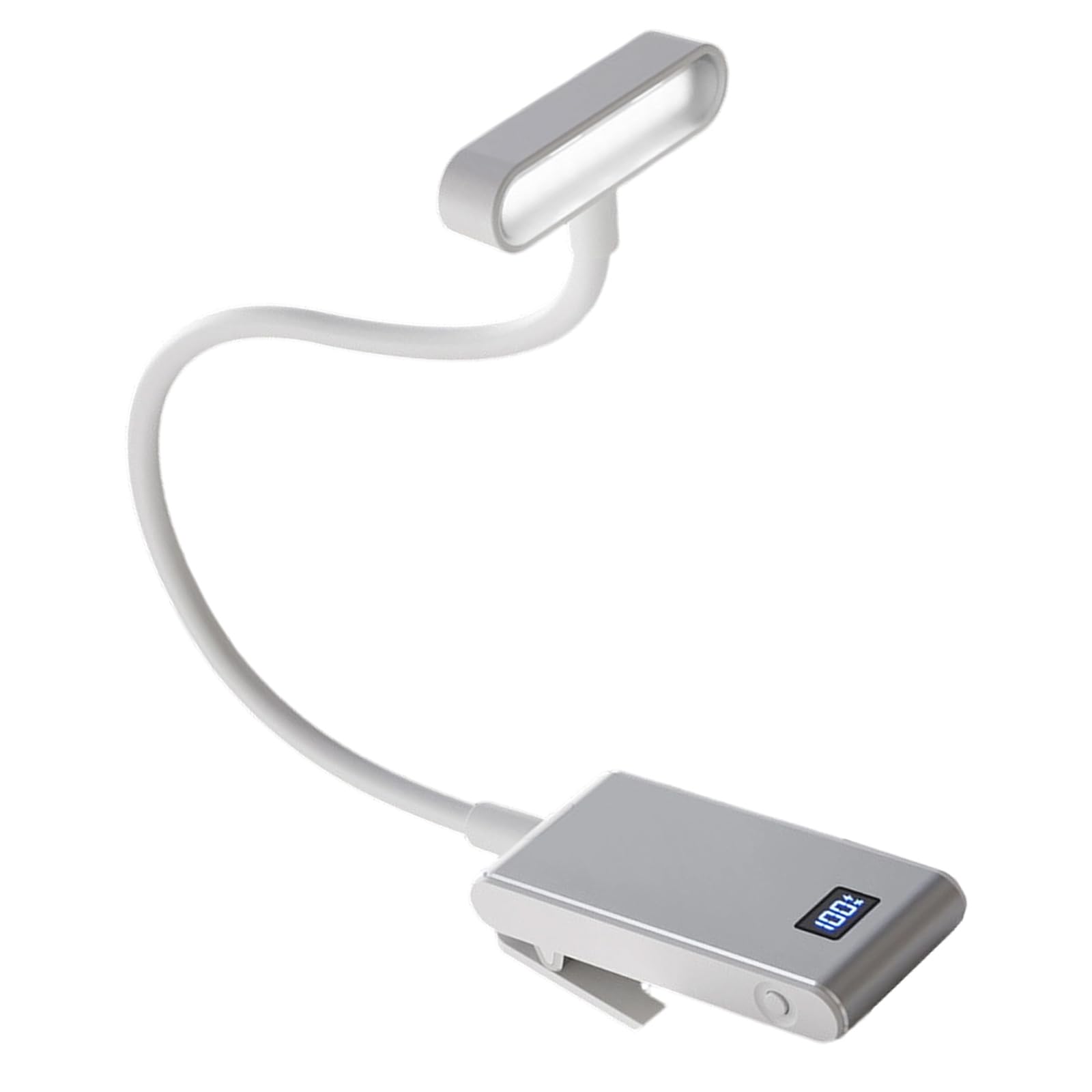 Hsioluted Battery Life Rechargeable Bedside Light Flexible Neck 3 Brightness Clip on Lamp for Reading Study Photography Prop Lace Arm Sleeves