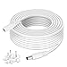 WildHD Power Extension Cable 33ft 2.1mm x 5.5mm Compatible with 12V DC Adapter Cord for CCTV Security Camera IP Camera Standalone DVR (33ft,DC5.5mm Plug White)