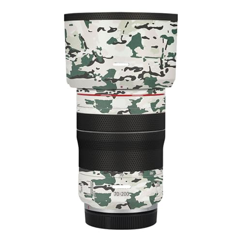SUPBIG ステッカーは、Canon キヤノン RF70-200mm F4 L IS USM に適合する保護装飾ステッカーで、耐擦傷性、耐摩耗性を備えたカメラスキン保護フィルム、迷彩(カモフォレスト)