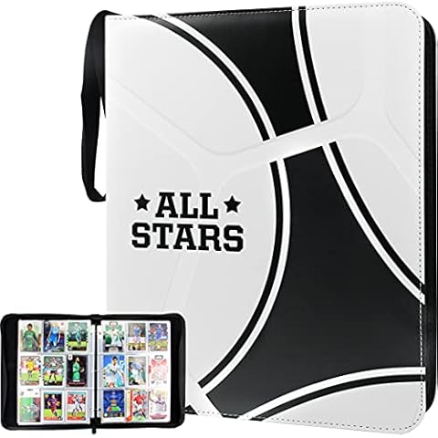 TONESPAC Trading Card Binder 900 pockets Zipper card binder for pokemon cards with Removable Sleeves Card Binder Album Folder Holder for pokemon football yoto yugioh cards packs for boys girls Cover