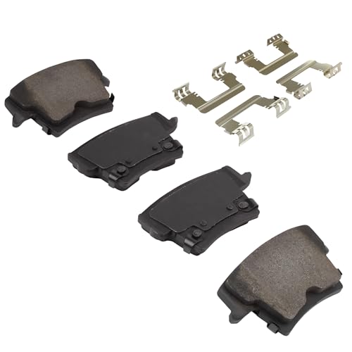 Image of QUALITY-BUILT Rear Ceramic Brake Pads, Premium 1001-1057AC, Compatible with 2006-2016 Chrysler /Dodge (300,Charger,Magnum)
