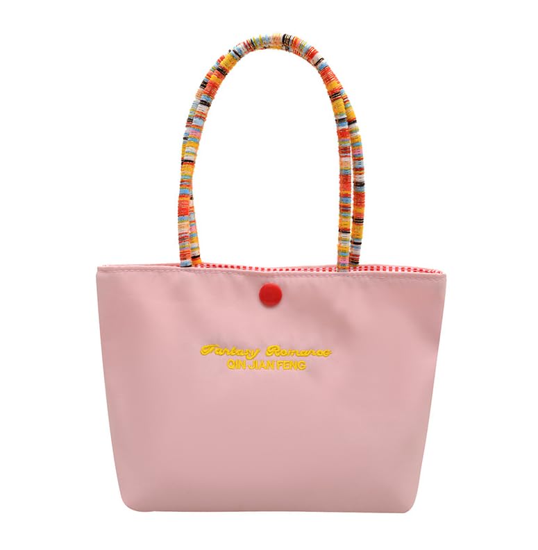Bolsa de mão feminina elegante minimalista bolsa de ombro moderna casual bolsa de transporte, rosa