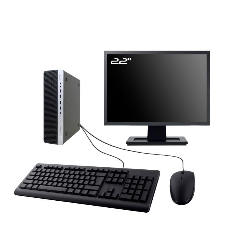 HP EliteDesk 800 G4 SFF 22 Inch Screen Intel I7-8700 RAM 32GB SSD