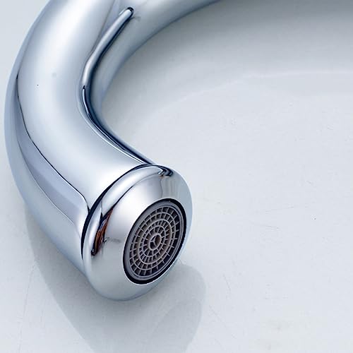 Grifo de baño 3 hoyos con dos manijas para lavabo elegante 3
