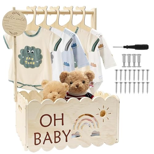 Cesta de almacenamiento y bolsa de baño para ropa de bebé con asa 2