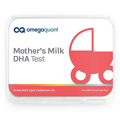 Omegaquant Motherâ€™s Milk DHA Test - Omega 3 DHA Level Test in Breast Milk - Omega 3 DHA Blood Test Kit - 1 Complete Home Kit