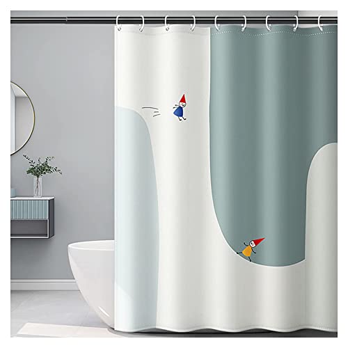 Rideau de douche haut de gamme durable épaissi style moderne