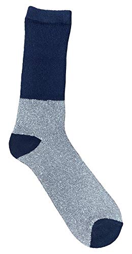 Yacht & Smith Thermal Diabetic Crew Socks For Unisex, Soft Marled, Ringspun Cotton, Seamless Toe, Loose Top, Bulk2