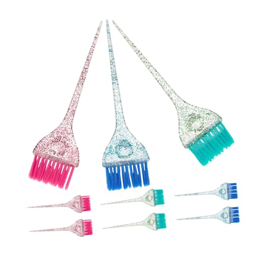 SHERCHPRY 9 Pinceles Para Aplicar Color De Cabello Pinceles Para Teñir El Cabello Para Resaltar El Para Teñir El Para Mujeres Para El