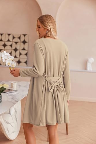 Image of Ekouaer Pajamas for Women Set 3 Piece Lounge Set Soft Pajama Sets Waffle Knit Tank Top and Shorts Cardigan with Pockets S-XXL
