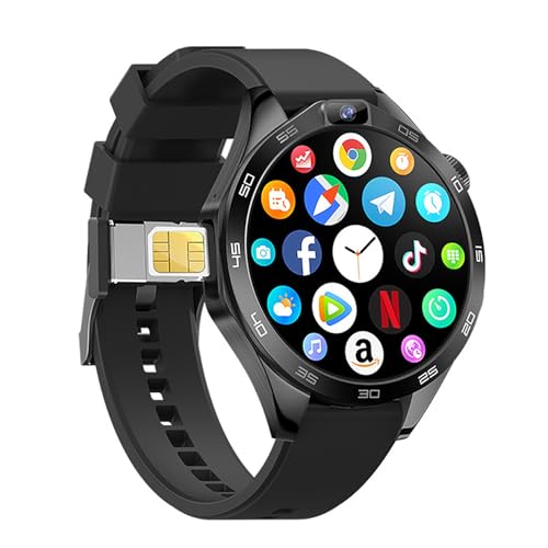 LIULIQ Smart Watch, Orologio Telefono Con Schermo Rotondo Da 1,85 Pollici Con Doppia Fotocamera HD, Supporta Le Videochiamate, Il Posizionamento GPS E Il Monitoraggio Della Salute