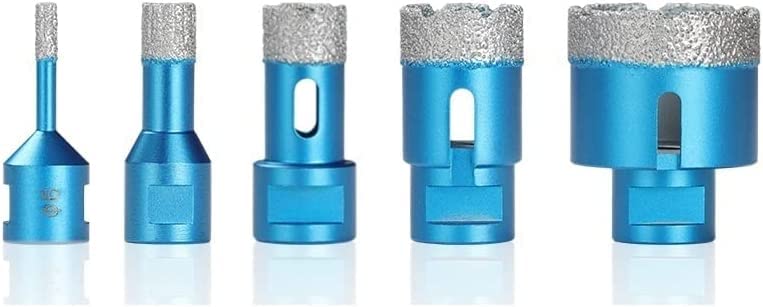 CMCP 1pc M14 Thread Vacuum Brazed Diamond Drilling Core Bit Ceramic Tile Hole Saw Granite Marble Drill Bits 6-80mm Hole Saw (Hole Diameter : 40mm) Exquisite (Size : 55mm)